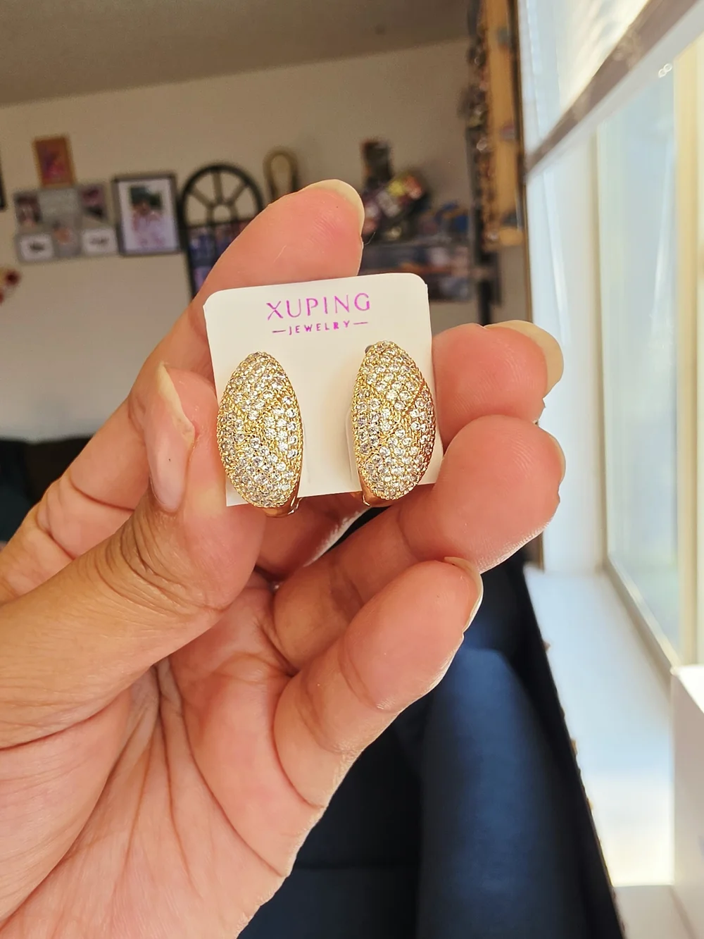 Hermosas Argollas Para Dama Oro Laminado 14k